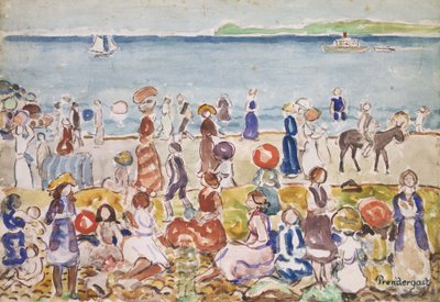 Revere Beach No. 2 de Maurice Brazil Prendergast